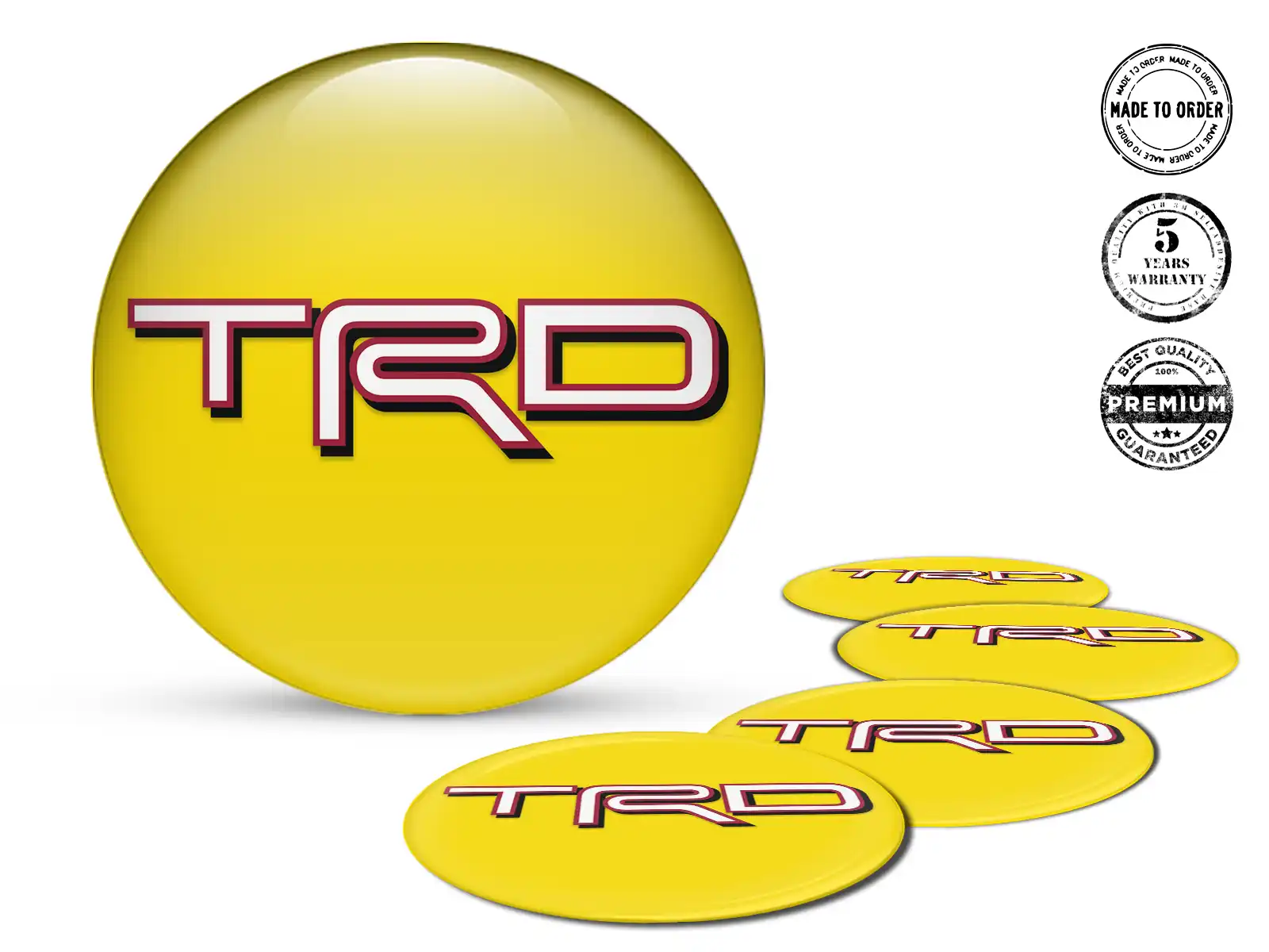 Toyota TRD Pegatinas Silicona Lujo Nexus Interestelar